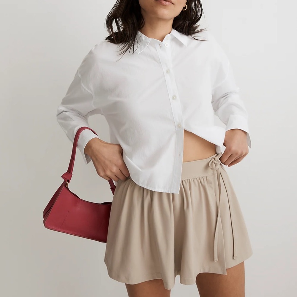 NWT Wet Sand Madewell Flex Wrap Skort